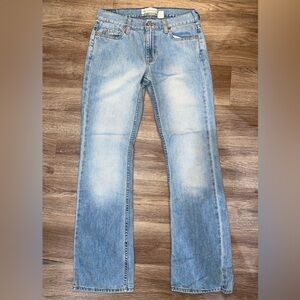 Old Navy Low Waist Blue Straight Jeans Classic Style